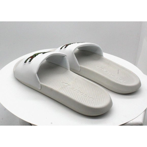 Lacoste Mens Croco Slide, Adult, Whit - Picture 7 of 8